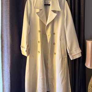 Bagatelle Cream Double-Breasted Trench Coat NWOT MSRP $275